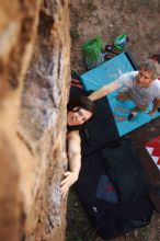 Bouldering in Hueco Tanks on 11/04/2018 with Blue Lizard Climbing and Yoga

Filename: SRM_20181104_1053050.jpg
Aperture: f/2.8
Shutter Speed: 1/400
Body: Canon EOS-1D Mark II
Lens: Canon EF 16-35mm f/2.8 L