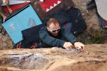 Bouldering in Hueco Tanks on 11/04/2018 with Blue Lizard Climbing and Yoga

Filename: SRM_20181104_1056350.jpg
Aperture: f/4.0
Shutter Speed: 1/250
Body: Canon EOS-1D Mark II
Lens: Canon EF 16-35mm f/2.8 L