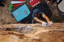 Bouldering in Hueco Tanks on 11/04/2018 with Blue Lizard Climbing and Yoga

Filename: SRM_20181104_1100150.jpg
Aperture: f/4.0
Shutter Speed: 1/320
Body: Canon EOS-1D Mark II
Lens: Canon EF 16-35mm f/2.8 L