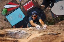 Bouldering in Hueco Tanks on 11/04/2018 with Blue Lizard Climbing and Yoga

Filename: SRM_20181104_1100180.jpg
Aperture: f/4.0
Shutter Speed: 1/320
Body: Canon EOS-1D Mark II
Lens: Canon EF 16-35mm f/2.8 L