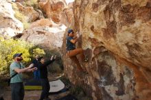 Bouldering in Hueco Tanks on 11/04/2018 with Blue Lizard Climbing and Yoga

Filename: SRM_20181104_1102450.jpg
Aperture: f/4.5
Shutter Speed: 1/400
Body: Canon EOS-1D Mark II
Lens: Canon EF 16-35mm f/2.8 L