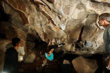 Bouldering in Hueco Tanks on 11/04/2018 with Blue Lizard Climbing and Yoga

Filename: SRM_20181104_1206360.jpg
Aperture: f/8.0
Shutter Speed: 1/250
Body: Canon EOS-1D Mark II
Lens: Canon EF 16-35mm f/2.8 L