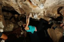 Bouldering in Hueco Tanks on 11/04/2018 with Blue Lizard Climbing and Yoga

Filename: SRM_20181104_1219520.jpg
Aperture: f/8.0
Shutter Speed: 1/250
Body: Canon EOS-1D Mark II
Lens: Canon EF 16-35mm f/2.8 L