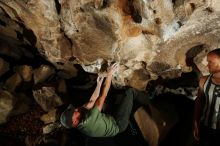 Bouldering in Hueco Tanks on 11/04/2018 with Blue Lizard Climbing and Yoga

Filename: SRM_20181104_1223240.jpg
Aperture: f/8.0
Shutter Speed: 1/250
Body: Canon EOS-1D Mark II
Lens: Canon EF 16-35mm f/2.8 L