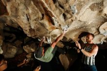 Bouldering in Hueco Tanks on 11/04/2018 with Blue Lizard Climbing and Yoga

Filename: SRM_20181104_1223420.jpg
Aperture: f/8.0
Shutter Speed: 1/250
Body: Canon EOS-1D Mark II
Lens: Canon EF 16-35mm f/2.8 L