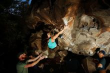 Bouldering in Hueco Tanks on 11/04/2018 with Blue Lizard Climbing and Yoga

Filename: SRM_20181104_1235150.jpg
Aperture: f/8.0
Shutter Speed: 1/250
Body: Canon EOS-1D Mark II
Lens: Canon EF 16-35mm f/2.8 L