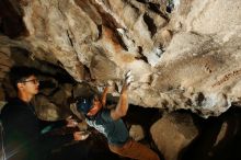 Bouldering in Hueco Tanks on 11/04/2018 with Blue Lizard Climbing and Yoga

Filename: SRM_20181104_1254460.jpg
Aperture: f/8.0
Shutter Speed: 1/250
Body: Canon EOS-1D Mark II
Lens: Canon EF 16-35mm f/2.8 L