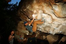 Bouldering in Hueco Tanks on 11/04/2018 with Blue Lizard Climbing and Yoga

Filename: SRM_20181104_1256510.jpg
Aperture: f/8.0
Shutter Speed: 1/250
Body: Canon EOS-1D Mark II
Lens: Canon EF 16-35mm f/2.8 L