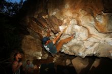 Bouldering in Hueco Tanks on 11/04/2018 with Blue Lizard Climbing and Yoga

Filename: SRM_20181104_1257040.jpg
Aperture: f/8.0
Shutter Speed: 1/250
Body: Canon EOS-1D Mark II
Lens: Canon EF 16-35mm f/2.8 L