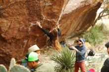 Bouldering in Hueco Tanks on 11/10/2018 with Blue Lizard Climbing and Yoga

Filename: SRM_20181110_1151290.jpg
Aperture: f/3.5
Shutter Speed: 1/400
Body: Canon EOS-1D Mark II
Lens: Canon EF 50mm f/1.8 II