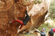 Bouldering in Hueco Tanks on 11/10/2018 with Blue Lizard Climbing and Yoga

Filename: SRM_20181110_1151521.jpg
Aperture: f/3.5
Shutter Speed: 1/400
Body: Canon EOS-1D Mark II
Lens: Canon EF 50mm f/1.8 II