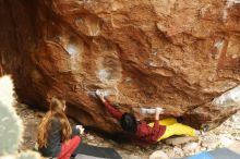 Bouldering in Hueco Tanks on 11/10/2018 with Blue Lizard Climbing and Yoga

Filename: SRM_20181110_1203410.jpg
Aperture: f/4.0
Shutter Speed: 1/200
Body: Canon EOS-1D Mark II
Lens: Canon EF 50mm f/1.8 II