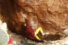 Bouldering in Hueco Tanks on 11/10/2018 with Blue Lizard Climbing and Yoga

Filename: SRM_20181110_1203520.jpg
Aperture: f/4.0
Shutter Speed: 1/160
Body: Canon EOS-1D Mark II
Lens: Canon EF 50mm f/1.8 II