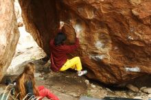 Bouldering in Hueco Tanks on 11/10/2018 with Blue Lizard Climbing and Yoga

Filename: SRM_20181110_1208350.jpg
Aperture: f/4.0
Shutter Speed: 1/200
Body: Canon EOS-1D Mark II
Lens: Canon EF 50mm f/1.8 II