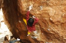 Bouldering in Hueco Tanks on 11/10/2018 with Blue Lizard Climbing and Yoga

Filename: SRM_20181110_1208530.jpg
Aperture: f/4.0
Shutter Speed: 1/160
Body: Canon EOS-1D Mark II
Lens: Canon EF 50mm f/1.8 II