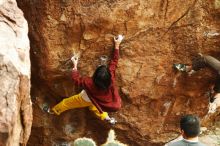 Bouldering in Hueco Tanks on 11/10/2018 with Blue Lizard Climbing and Yoga

Filename: SRM_20181110_1208590.jpg
Aperture: f/4.0
Shutter Speed: 1/200
Body: Canon EOS-1D Mark II
Lens: Canon EF 50mm f/1.8 II