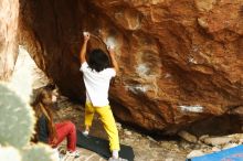 Bouldering in Hueco Tanks on 11/10/2018 with Blue Lizard Climbing and Yoga

Filename: SRM_20181110_1211411.jpg
Aperture: f/4.0
Shutter Speed: 1/250
Body: Canon EOS-1D Mark II
Lens: Canon EF 50mm f/1.8 II