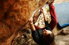 Bouldering in Hueco Tanks on 11/10/2018 with Blue Lizard Climbing and Yoga

Filename: SRM_20181110_1214290.jpg
Aperture: f/3.2
Shutter Speed: 1/250
Body: Canon EOS-1D Mark II
Lens: Canon EF 50mm f/1.8 II