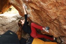 Bouldering in Hueco Tanks on 11/10/2018 with Blue Lizard Climbing and Yoga

Filename: SRM_20181110_1229150.jpg
Aperture: f/4.0
Shutter Speed: 1/400
Body: Canon EOS-1D Mark II
Lens: Canon EF 16-35mm f/2.8 L