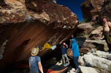 Bouldering in Hueco Tanks on 11/10/2018 with Blue Lizard Climbing and Yoga

Filename: SRM_20181110_1403490.jpg
Aperture: f/8.0
Shutter Speed: 1/250
Body: Canon EOS-1D Mark II
Lens: Canon EF 16-35mm f/2.8 L