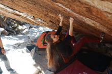 Bouldering in Hueco Tanks on 11/10/2018 with Blue Lizard Climbing and Yoga

Filename: SRM_20181110_1417530.jpg
Aperture: f/4.0
Shutter Speed: 1/250
Body: Canon EOS-1D Mark II
Lens: Canon EF 50mm f/1.8 II