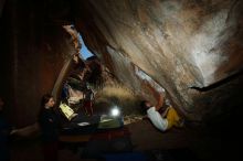 Bouldering in Hueco Tanks on 11/10/2018 with Blue Lizard Climbing and Yoga

Filename: SRM_20181110_1552500.jpg
Aperture: f/9.0
Shutter Speed: 1/250
Body: Canon EOS-1D Mark II
Lens: Canon EF 16-35mm f/2.8 L