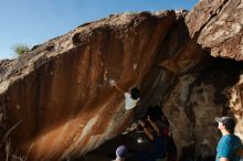 Bouldering in Hueco Tanks on 11/10/2018 with Blue Lizard Climbing and Yoga

Filename: SRM_20181110_1553410.jpg
Aperture: f/9.0
Shutter Speed: 1/250
Body: Canon EOS-1D Mark II
Lens: Canon EF 16-35mm f/2.8 L