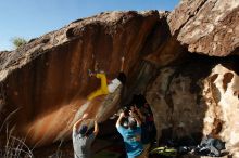 Bouldering in Hueco Tanks on 11/10/2018 with Blue Lizard Climbing and Yoga

Filename: SRM_20181110_1554060.jpg
Aperture: f/9.0
Shutter Speed: 1/250
Body: Canon EOS-1D Mark II
Lens: Canon EF 16-35mm f/2.8 L