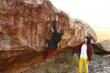 Bouldering in Hueco Tanks on 11/10/2018 with Blue Lizard Climbing and Yoga

Filename: SRM_20181110_1733530.jpg
Aperture: f/4.5
Shutter Speed: 1/320
Body: Canon EOS-1D Mark II
Lens: Canon EF 16-35mm f/2.8 L