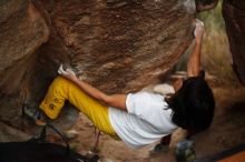 Bouldering in Hueco Tanks on 11/10/2018 with Blue Lizard Climbing and Yoga

Filename: SRM_20181110_1814420.jpg
Aperture: f/1.8
Shutter Speed: 1/200
Body: Canon EOS-1D Mark II
Lens: Canon EF 50mm f/1.8 II