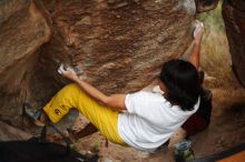 Bouldering in Hueco Tanks on 11/10/2018 with Blue Lizard Climbing and Yoga

Filename: SRM_20181110_1814430.jpg
Aperture: f/1.8
Shutter Speed: 1/160
Body: Canon EOS-1D Mark II
Lens: Canon EF 50mm f/1.8 II