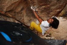 Bouldering in Hueco Tanks on 11/10/2018 with Blue Lizard Climbing and Yoga

Filename: SRM_20181110_1816210.jpg
Aperture: f/1.8
Shutter Speed: 1/125
Body: Canon EOS-1D Mark II
Lens: Canon EF 50mm f/1.8 II