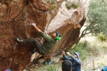 Bouldering in Hueco Tanks on 11/10/2018 with Blue Lizard Climbing and Yoga

Filename: SRM_20181110_1147240.jpg
Aperture: f/3.2
Shutter Speed: 1/500
Body: Canon EOS-1D Mark II
Lens: Canon EF 50mm f/1.8 II