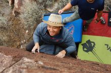 Bouldering in Hueco Tanks on 11/10/2018 with Blue Lizard Climbing and Yoga

Filename: SRM_20181110_1120170.jpg
Aperture: f/5.6
Shutter Speed: 1/400
Body: Canon EOS-1D Mark II
Lens: Canon EF 16-35mm f/2.8 L