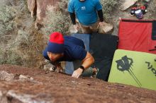 Bouldering in Hueco Tanks on 11/10/2018 with Blue Lizard Climbing and Yoga

Filename: SRM_20181110_1126410.jpg
Aperture: f/5.6
Shutter Speed: 1/400
Body: Canon EOS-1D Mark II
Lens: Canon EF 16-35mm f/2.8 L