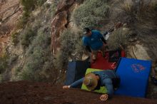 Bouldering in Hueco Tanks on 11/10/2018 with Blue Lizard Climbing and Yoga

Filename: SRM_20181110_1129240.jpg
Aperture: f/5.6
Shutter Speed: 1/1000
Body: Canon EOS-1D Mark II
Lens: Canon EF 16-35mm f/2.8 L