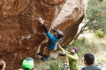 Bouldering in Hueco Tanks on 11/10/2018 with Blue Lizard Climbing and Yoga

Filename: SRM_20181110_1153370.jpg
Aperture: f/4.0
Shutter Speed: 1/320
Body: Canon EOS-1D Mark II
Lens: Canon EF 50mm f/1.8 II