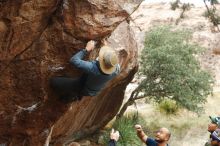 Bouldering in Hueco Tanks on 11/10/2018 with Blue Lizard Climbing and Yoga

Filename: SRM_20181110_1206350.jpg
Aperture: f/4.0
Shutter Speed: 1/500
Body: Canon EOS-1D Mark II
Lens: Canon EF 50mm f/1.8 II