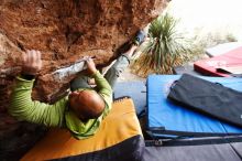 Bouldering in Hueco Tanks on 11/10/2018 with Blue Lizard Climbing and Yoga

Filename: SRM_20181110_1226500.jpg
Aperture: f/4.0
Shutter Speed: 1/320
Body: Canon EOS-1D Mark II
Lens: Canon EF 16-35mm f/2.8 L