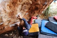 Bouldering in Hueco Tanks on 11/10/2018 with Blue Lizard Climbing and Yoga

Filename: SRM_20181110_1227450.jpg
Aperture: f/4.0
Shutter Speed: 1/250
Body: Canon EOS-1D Mark II
Lens: Canon EF 16-35mm f/2.8 L