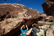 Bouldering in Hueco Tanks on 11/10/2018 with Blue Lizard Climbing and Yoga

Filename: SRM_20181110_1259280.jpg
Aperture: f/8.0
Shutter Speed: 1/250
Body: Canon EOS-1D Mark II
Lens: Canon EF 16-35mm f/2.8 L