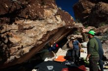 Bouldering in Hueco Tanks on 11/10/2018 with Blue Lizard Climbing and Yoga

Filename: SRM_20181110_1317540.jpg
Aperture: f/8.0
Shutter Speed: 1/250
Body: Canon EOS-1D Mark II
Lens: Canon EF 16-35mm f/2.8 L