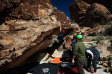 Bouldering in Hueco Tanks on 11/10/2018 with Blue Lizard Climbing and Yoga

Filename: SRM_20181110_1318040.jpg
Aperture: f/8.0
Shutter Speed: 1/250
Body: Canon EOS-1D Mark II
Lens: Canon EF 16-35mm f/2.8 L