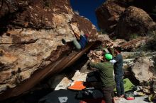 Bouldering in Hueco Tanks on 11/10/2018 with Blue Lizard Climbing and Yoga

Filename: SRM_20181110_1318150.jpg
Aperture: f/8.0
Shutter Speed: 1/250
Body: Canon EOS-1D Mark II
Lens: Canon EF 16-35mm f/2.8 L