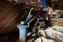 Bouldering in Hueco Tanks on 11/10/2018 with Blue Lizard Climbing and Yoga

Filename: SRM_20181110_1358050.jpg
Aperture: f/8.0
Shutter Speed: 1/250
Body: Canon EOS-1D Mark II
Lens: Canon EF 16-35mm f/2.8 L