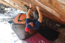 Bouldering in Hueco Tanks on 11/10/2018 with Blue Lizard Climbing and Yoga

Filename: SRM_20181110_1409410.jpg
Aperture: f/2.8
Shutter Speed: 1/320
Body: Canon EOS-1D Mark II
Lens: Canon EF 50mm f/1.8 II