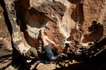 Bouldering in Hueco Tanks on 11/10/2018 with Blue Lizard Climbing and Yoga

Filename: SRM_20181110_1509210.jpg
Aperture: f/5.6
Shutter Speed: 1/500
Body: Canon EOS-1D Mark II
Lens: Canon EF 16-35mm f/2.8 L