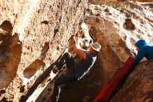 Bouldering in Hueco Tanks on 11/10/2018 with Blue Lizard Climbing and Yoga

Filename: SRM_20181110_1524210.jpg
Aperture: f/8.0
Shutter Speed: 1/160
Body: Canon EOS-1D Mark II
Lens: Canon EF 16-35mm f/2.8 L