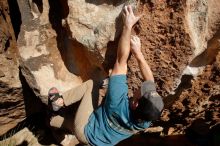 Bouldering in Hueco Tanks on 11/10/2018 with Blue Lizard Climbing and Yoga

Filename: SRM_20181110_1525300.jpg
Aperture: f/8.0
Shutter Speed: 1/500
Body: Canon EOS-1D Mark II
Lens: Canon EF 16-35mm f/2.8 L