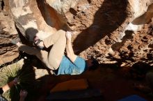 Bouldering in Hueco Tanks on 11/10/2018 with Blue Lizard Climbing and Yoga

Filename: SRM_20181110_1529010.jpg
Aperture: f/8.0
Shutter Speed: 1/320
Body: Canon EOS-1D Mark II
Lens: Canon EF 16-35mm f/2.8 L